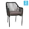 Flash Furniture Set of 2 Black All-Weather Woven Patio Chairs, 2PK SDA-AD892006-BK-2-GG - alternate 7